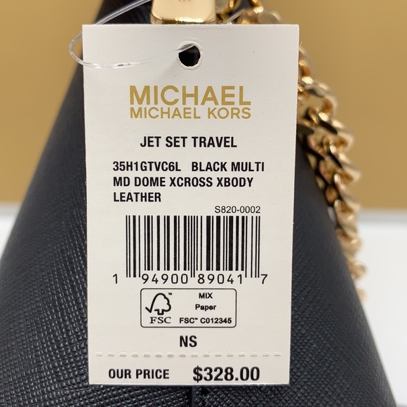 Michael Kors Jet Set Travel Medium Logo Dome Crossbody Bag - Picture 13 of 16